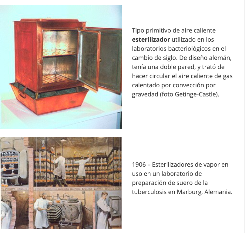 Fragmento de una breve historia de la esterilización 