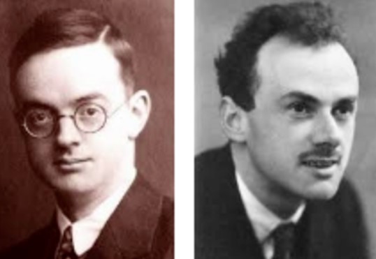 Retrato de Paul Dirac y Pascual Jordan