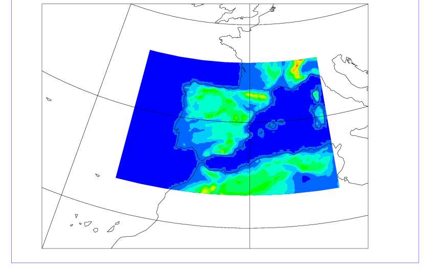Aplicación del modelo de transporte MOCAGE/AEMET (Modélisation de la Chimie Atmosphérique Grande Echelle) a la dispersión de contaminantes radiactivos en la atmósfera