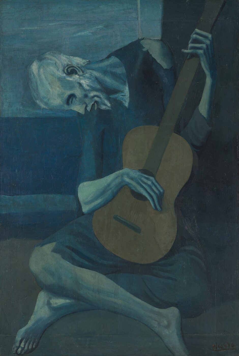 El viejo Guitarrista de Picasso (Fuente: WikiArt)